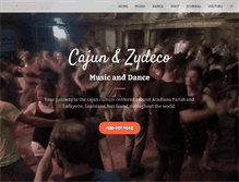 Tablet Screenshot of cajunzydeco.net